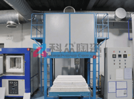 黃色精密陶瓷漏斗零件燒結(jié)爐